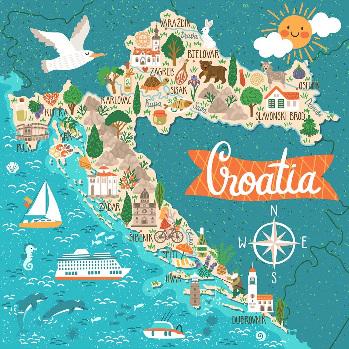 Croatia Map 1140x1140 